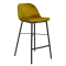 Tabouret de bar Kick JEFF - Velour - Or