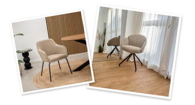 Chaises à manger beiges