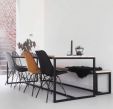 Chaise scandinave Kick Velvet - Noir - Noir