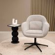 Fauteuil tournant Kick Lux - Gris