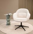 Fauteuil tournant Kick Lux - Champagne