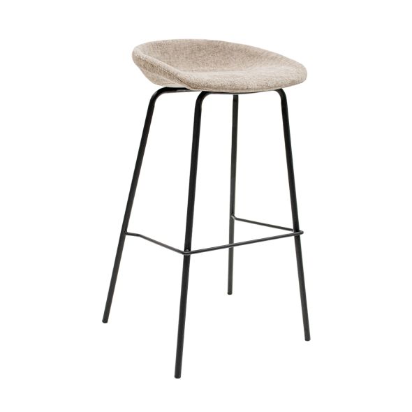 Tabouret de bar Kick Riga - 80cm - Taupe