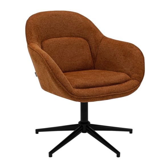 Fauteuil tournant Kick Lux - Terre