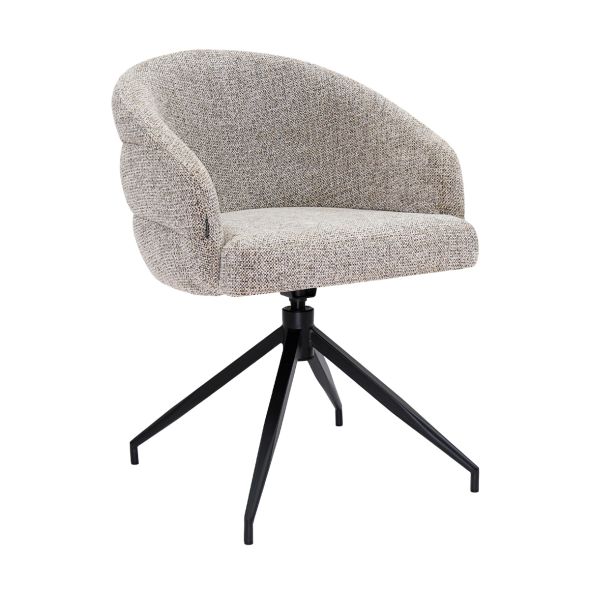 Chaise tournante Kick Ava - Taupe