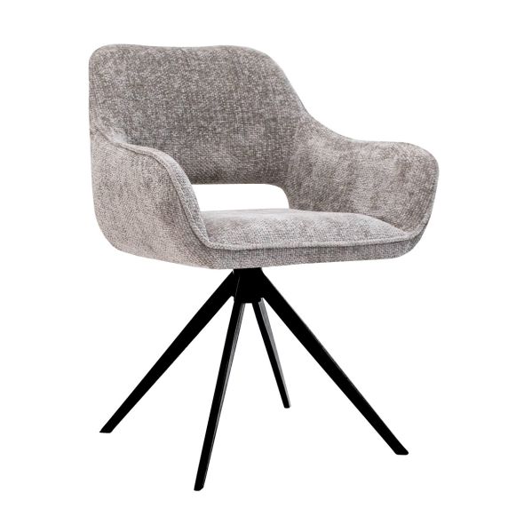 Chaise tournante Kick Nori - Gris
