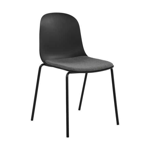 Chaise de salle à manger Kick Bow - Noir