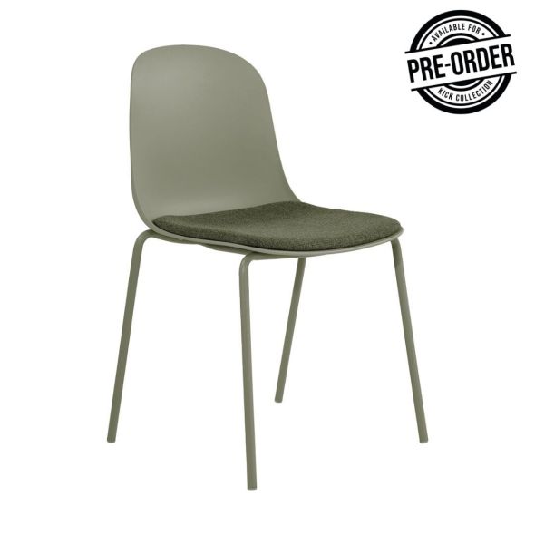Chaise de salle à manger Kick Bow - Vert