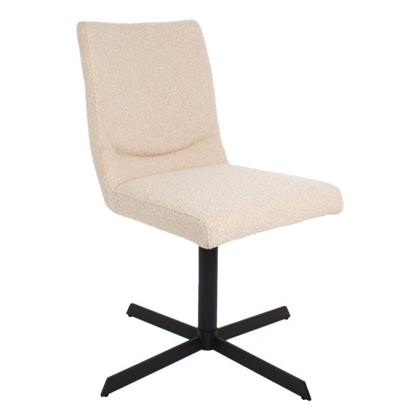 Chaise tournante Kick Sam Boucle - Beige