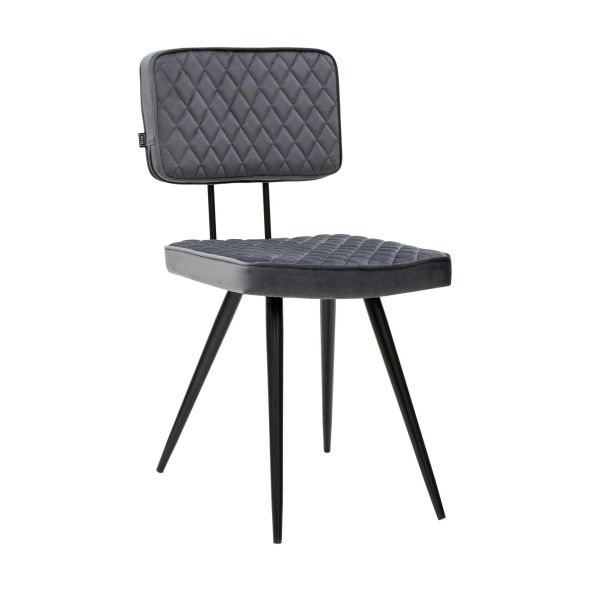 Chaise de salle à manger Kick Toby - Gris foncé