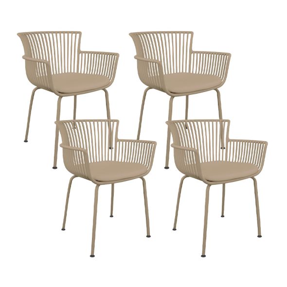 Set de 4 Chaise d’extérieur Kick Otis - Beige