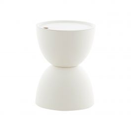 Kick table d'appoint Tess - Blanc