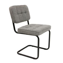 Chaise tubulaire Kick Yves - Gris