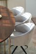 Chaise tournante Kick Merle - Gris