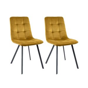 Set de 2 chaise salle a manger Kick Monz - Or