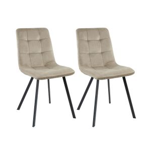 Set de 2 Chaise salle à manger Kick Monz - Champagne