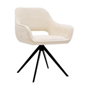 Chaise tournante Kick Nori - Crème