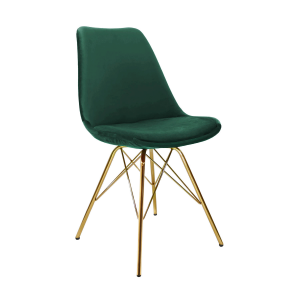 Chaise scandinave Kick - Vert foncé