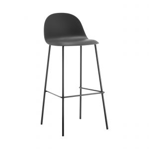 Tabouret de bar Kick Garden Ciro - Noir