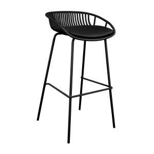 Tabouret de bar Kick Garden Rio - Noir