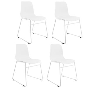 Set de 4 Chaise de jardin Kick Kiki - Blanc