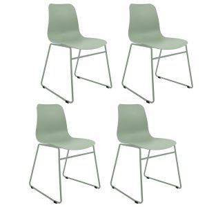 Set de 4 Chaise de jardin Kick Kiki - Pistache