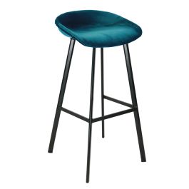 Tabouret de bar Kick Finn - 80cm - Bleu