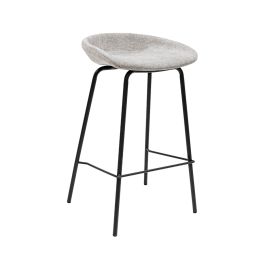 Tabouret de bar Kick Riga - 70cm - Gris