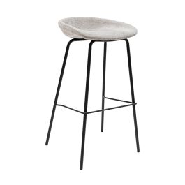 Tabouret de bar Kick Riga - 80cm - Gris