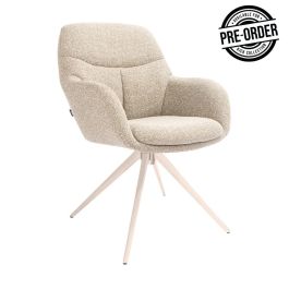 Chaise tournante Kick Abel - Taupe