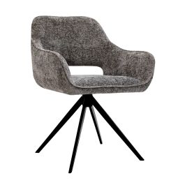 Chaise tournante Kick Nori - Gris foncé