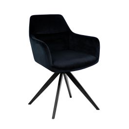 Chaise tournante Tom - Noir