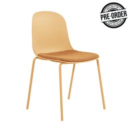 Chaise de salle à manger Kick Bow - Jaune