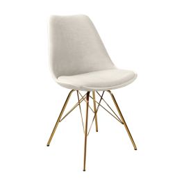 Chaise scandinave Kick - Ivoire