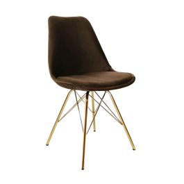Chaise scandinave Kick - Marron café
