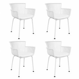Set de 4 Chaise d’extérieur Kick Otis - Blanc