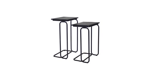 Table d'appoint Kick Noah ensemble de 2 - Noir
