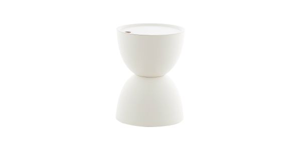 Kick table d'appoint Tess - Blanc