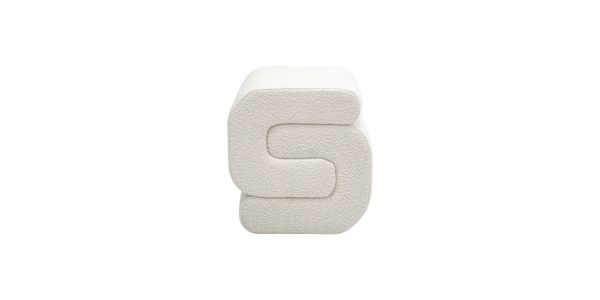 Kick Pouf Puck - Blanc