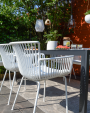 Set de 6 Chaise d’extérieur Kick Otis - Blanc
