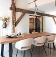 Chaise pour salle à manger Kick Dean - Blanc