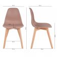 Chaise de salle à manger Kick Yuna - Rose