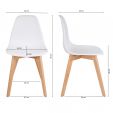 Chaise de salle à manger Kick Yuna - Blanc