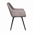 Chaise pour salle à manger Kick Karl - Gris/Beige