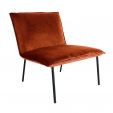 Fauteuil Kick Velvet Lola - Orange