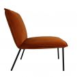 Fauteuil Kick Velvet Lola - Orange