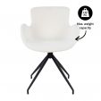 Chaise tournante Kick Novi - Blanc