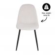 Ensemble de 2 Chaise de salle à manger Kick Noor - Beige