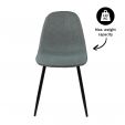 Ensemble de 2 Chaise de salle à manger Kick Noor - Vert