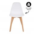 Chaise de salle à manger Kick Yuna - Blanc