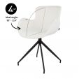 Chaise tournante Kick Novi - Blanc